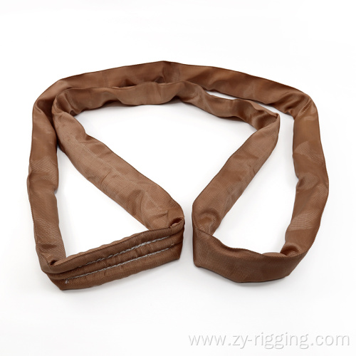 Brown wholesale crane sling 6Ton lifting polyester sling